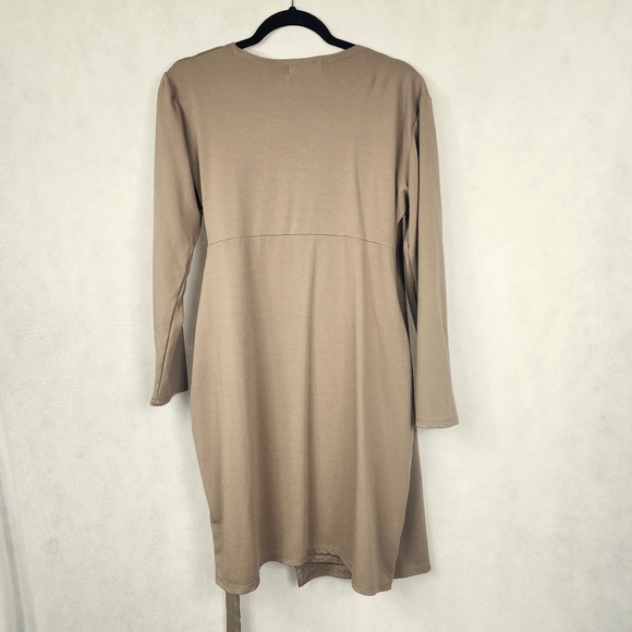 Stanzin Tan Wrap Dress - Picture 4 of 4